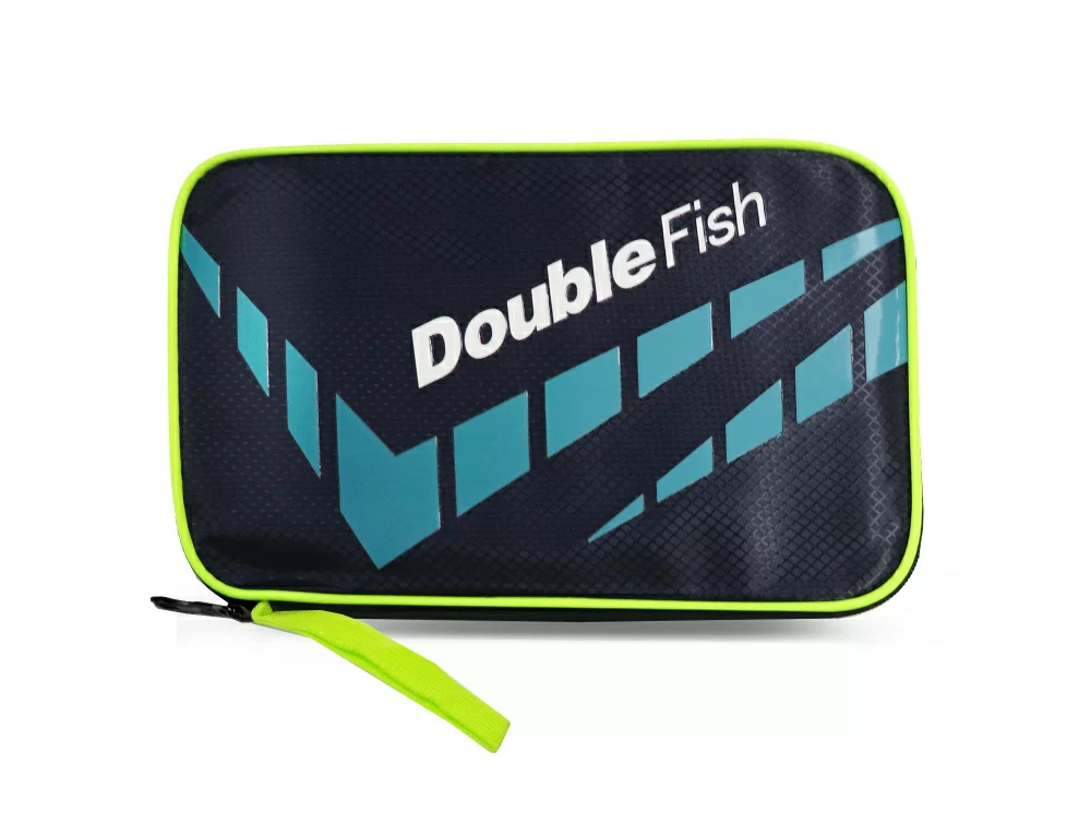 Реальное фото Чехол для теннисной ракетки Double Fish голубой J03B от магазина СпортСЕ