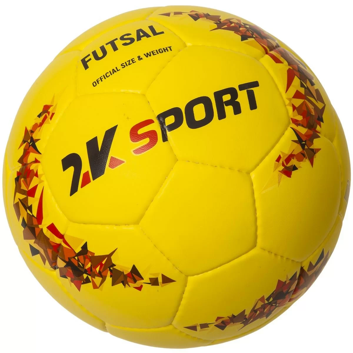 Реальное фото Мяч футзальный 2K Sport Сrystal Pro AMFR sala №4 yellow/red 127092 от магазина СпортСЕ
