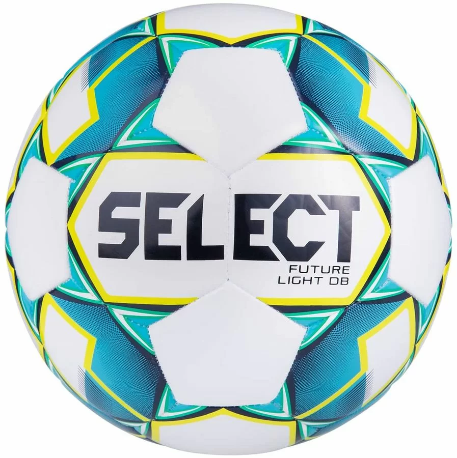 Реальное фото Мяч футбольный Select Future Light DB №4 белый/бирюзовый/желтый 811119 от магазина СпортСЕ
