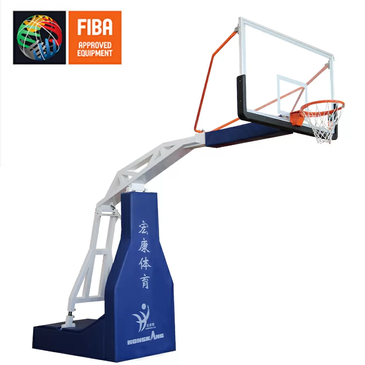 Реальное фото Стойка баскетбольная мобильная 1007. Сертификат FIBA-2024 от магазина СпортСЕ