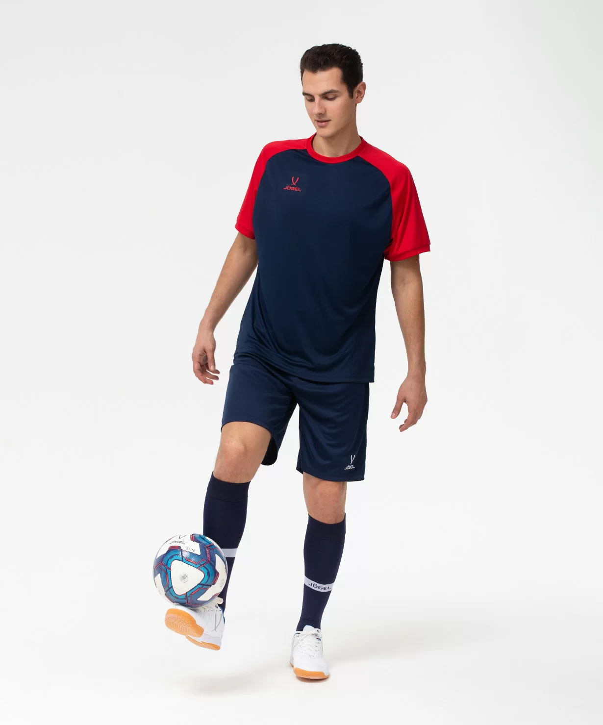 Реальное фото Футболка игровая CAMP Reglan Jersey, темно-синий/красный от магазина СпортСЕ