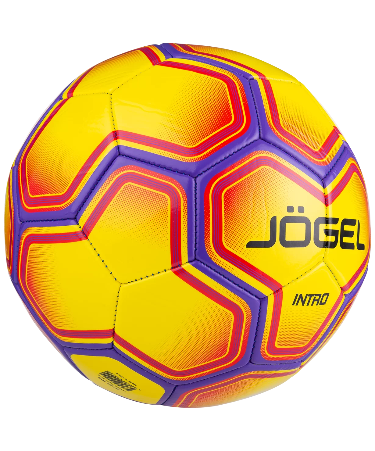 Реальное фото Мяч футбольный Jögel Intro №5 желтый УТ-00017588 от магазина СпортСЕ