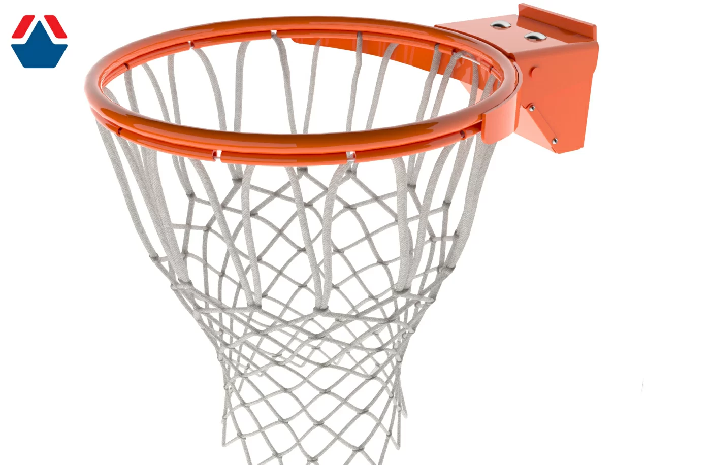Реальное фото Кольцо баскетбольное PRO с сеткой в комплекте от магазина СпортСЕ