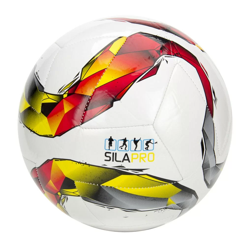 Реальное фото Мяч футбольный Silapro №5 PU 3сл 133-011 от магазина СпортСЕ