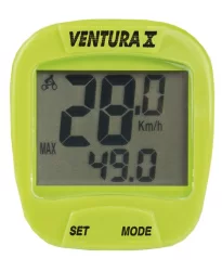 Велокомпьютер Ventura X 10 функций зеленый 5-244555