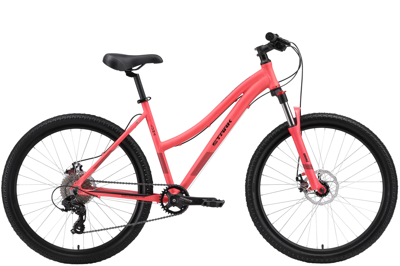 Реальное фото Велосипед Stark Luna 26.2 D (2024) розовый/черный от магазина СпортСЕ