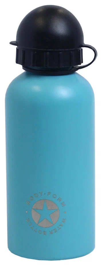 Реальное фото Бутылка для воды Body Form стальная голубой BF-SSWB-30-400 от магазина СпортСЕ