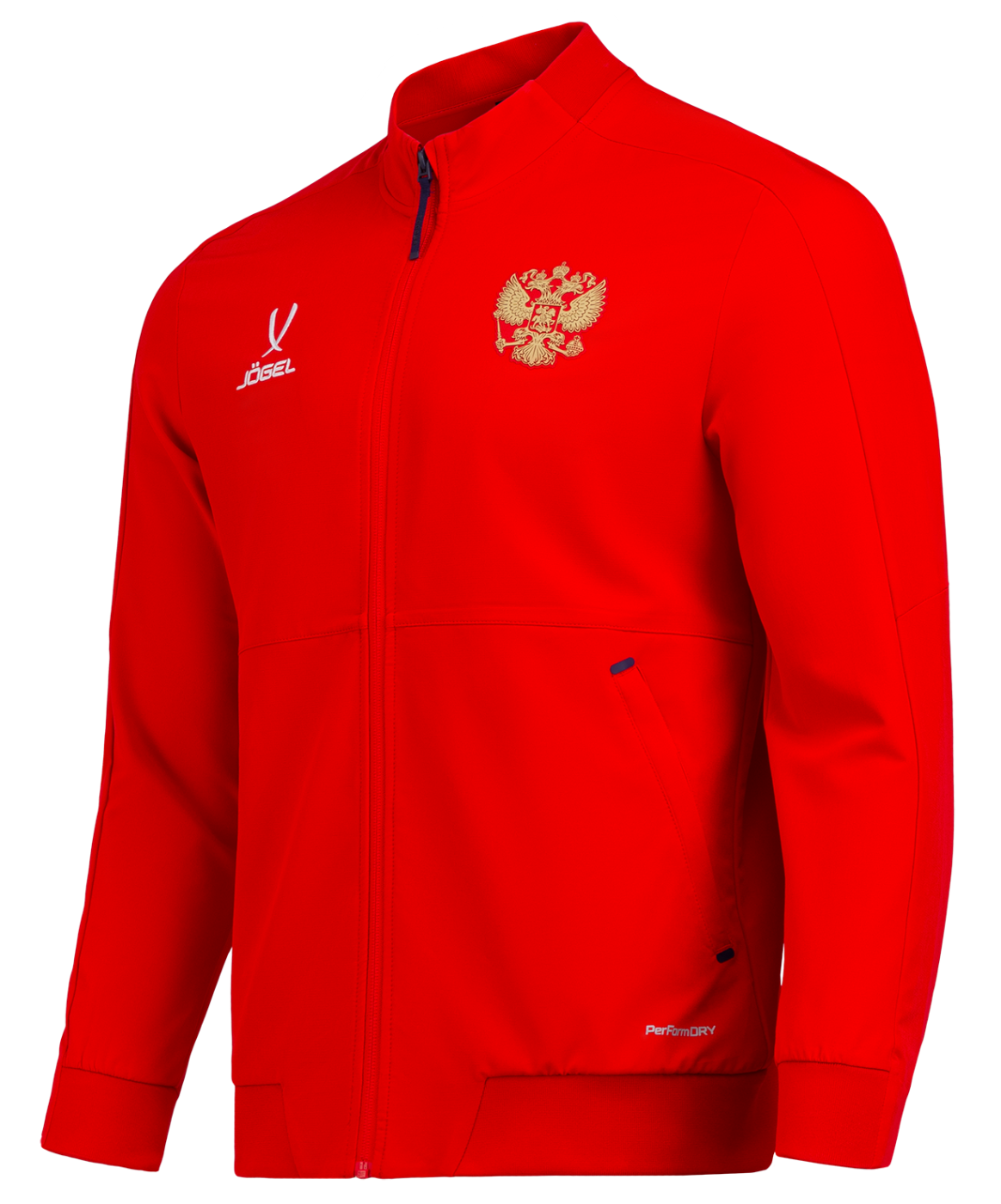 Реальное фото Куртка спортивная NATIONAL PerFormDRY Woven Jacket, красный от магазина СпортСЕ