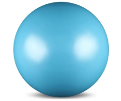 Мяч для художественной гимнастики 17 см 350г Indigo металлик голубой IN367