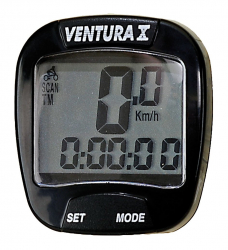 Велокомпьютер Ventura X 10 функций черный 244550