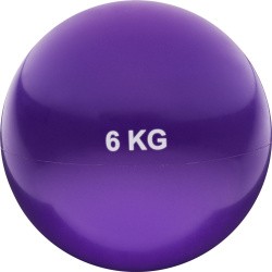 Медбол 6 кг d-21см ПВХ/песок фиолетовый 10015424