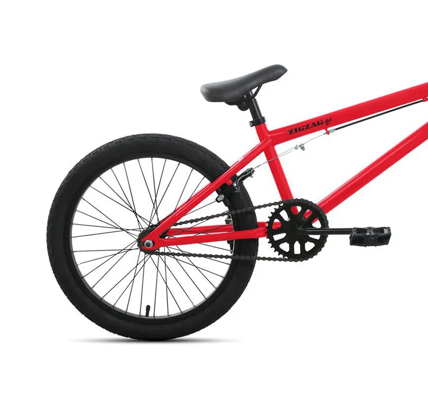 Реальное фото Велосипед Forward Zigzag 20 GO (2022) красный/черный IBK22FW20089 от магазина СпортСЕ