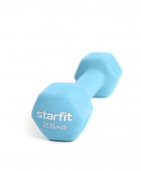 Гантель неопреновая 2.5 кг StartFit Core DB-201 синий пастель УТ-00018832