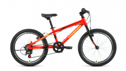 Велосипед Forward Rise 20 2.0 (2022) красный/ярко-желтый RBK22FW20792