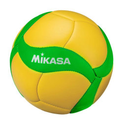 Мяч волейбольный Mikasa V1.5W-CEV сувенирный р.1 d-15см (ПВХ) желто-зеленый