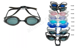 Очки для плавания Whale Y01202(CF-1202) стартовые оправа серая/стекло серое