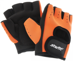 Перчатки StarFit SU-107 оранжевый/черный УТ-00008326