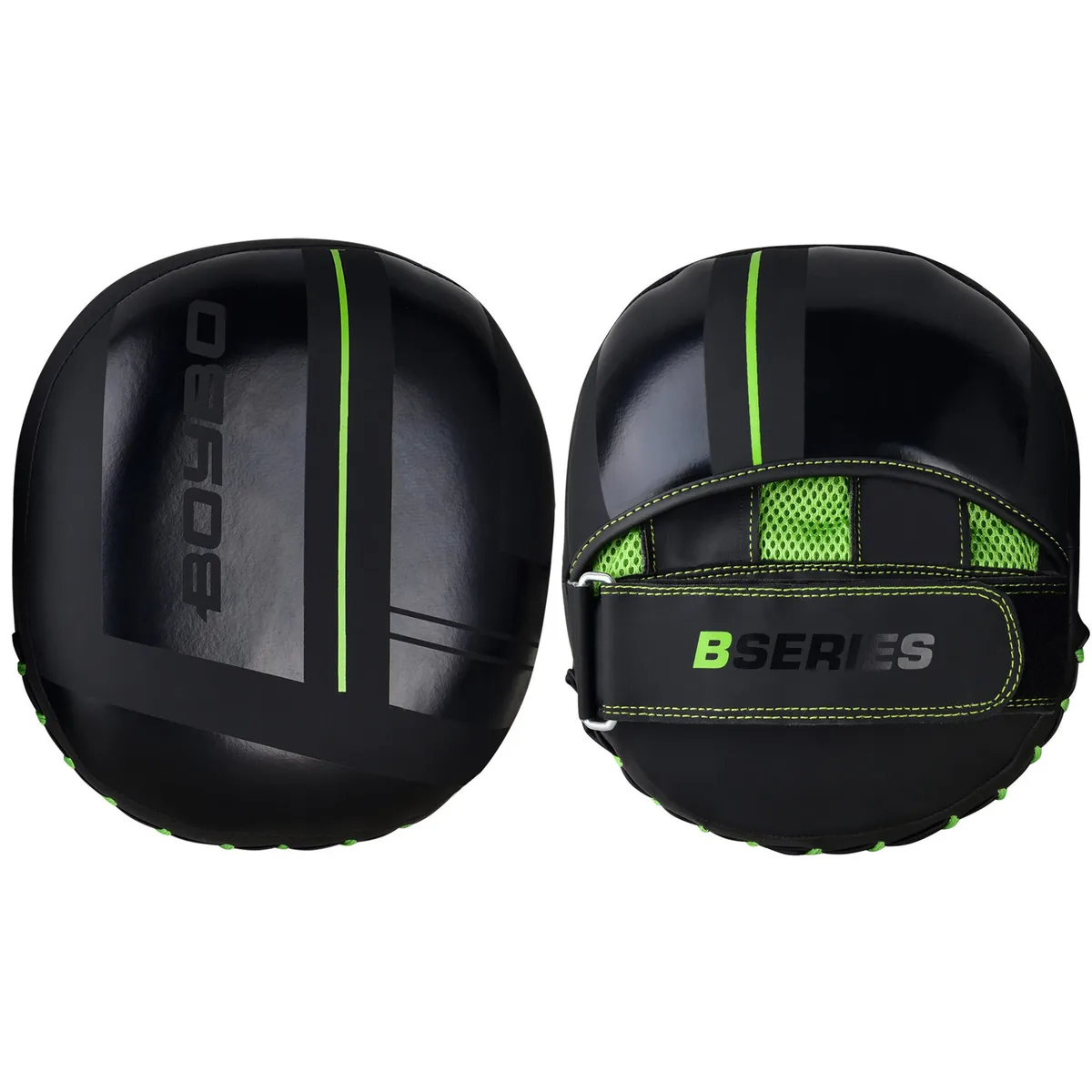 Реальное фото Лапы BoyBo B-Series Флекс черно-зеленый BPRT300 от магазина СпортСЕ