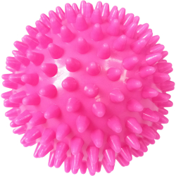 Мяч массажный 9 см E36801-2 твердый ПВХ розовый 10020704