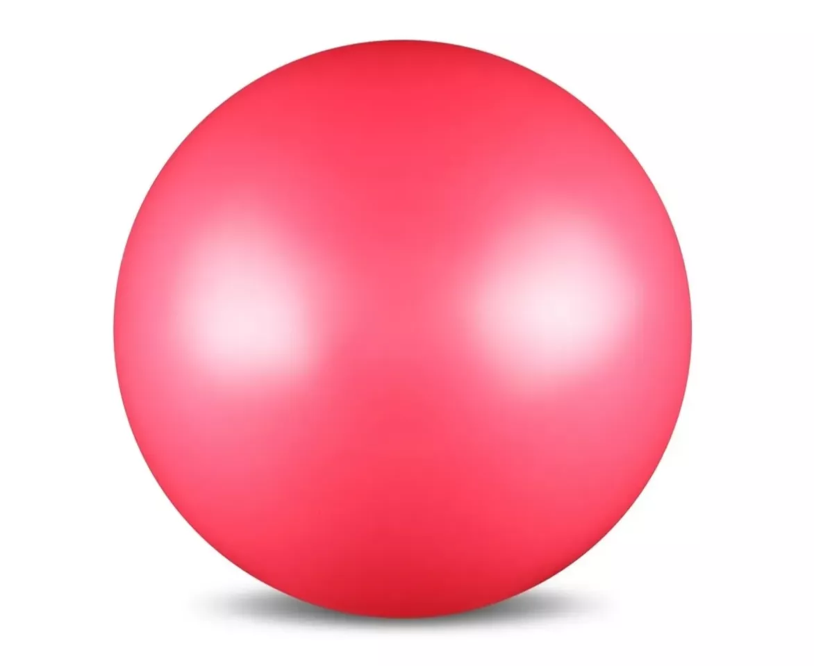 Реальное фото Мяч для художественной гимнастики 17 см 350г Indigo металлик розовый IN367 от магазина СпортСЕ