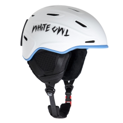Шлем White Owl HK004 зимний 54-58см белый с синим  W112792