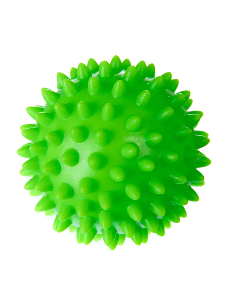 Реальное фото Мяч массажный 7см E36799-6 твердый ПВХ зеленый 10020692 от магазина СпортСЕ