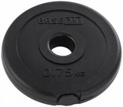Диск d 26 BaseFit/StarFit BB-203 черный пластиковый 0.75кг
